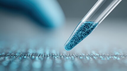 Science Experiment: Pipette, Liquid, Research, Lab, Blue