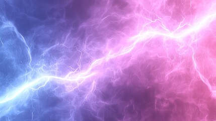 Obraz premium Lightning Pattern Background, Neon Pink Purple, Electric Effects, Abstract Cool Tones 