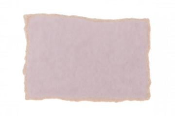 Pink paper fragment with torn edges, revealing transparent backdrop for creative text placement