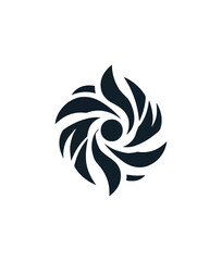 Fototapeta premium Dark swirling design element