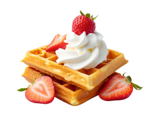 ice cream with strawberry