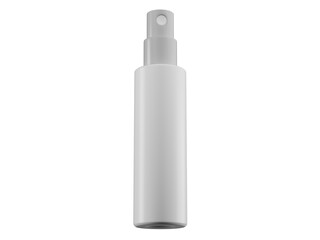 Blank sanitizer spray bottle mockup for hygiene and cosmetic packaging 3d render
