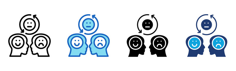 Emotion icon Multi Style Vector Illustration
