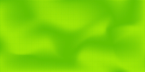 Dots halftone green color pattern gradient texture with technology digital background. Dots pop art comics with nature graphic design.