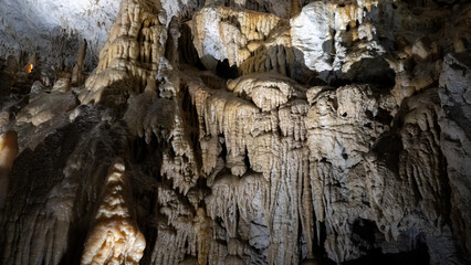 Demanovska Cave Of Liberty In Low Tatras Slovakia With Stalactites Stalagmites And Underground Waterfall Lake Most Visited Cave In Slovakia Natural Limestone Formations