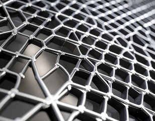 Abstract metal mesh pattern