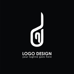 DN ND Logo Design, Creative Minimal Letter ND DN Monogram