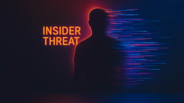 Anonymous silhouette representing insider threat