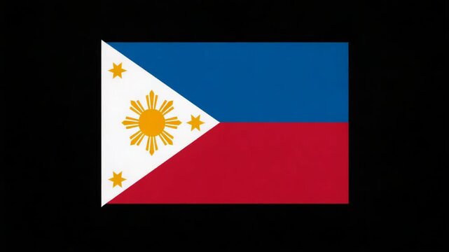 Philippine flag burning abstract