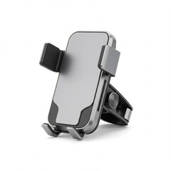 スマートフォンホルダー　シンプルデザイン　金属製　クリーンな背景