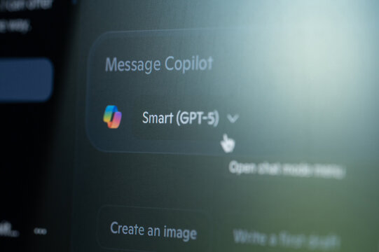 Microsoft copilot message window