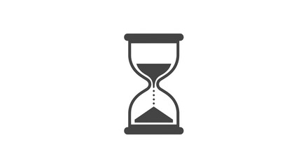 Classic hourglass concept symbolizing time passing, deadlines, and urgency for business projects