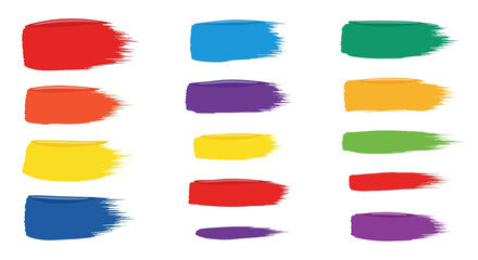 Vibrant paint strokes in assorted colors capture artistic energy for creative projects and design backgrounds.