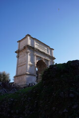 Fototapeta premium the ruins of the roman forum in rome