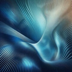 Intricate blue and silver waves flowing harmoniously through the digital landscape