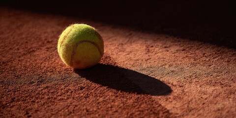 tennis ball on court