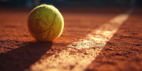tennis ball on court