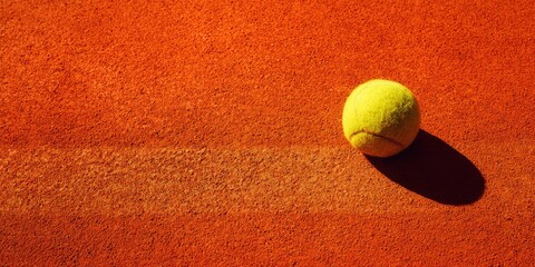 tennis ball on court