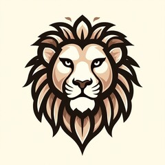 Obraz premium vintage lion head mascot