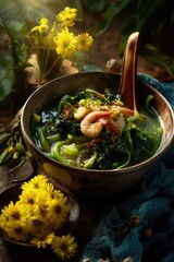 Seafood and Vegetable Shacha Sauce Noodles