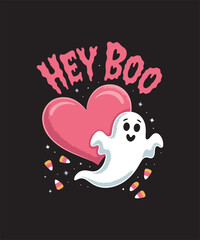 Spooky Halloween T-Shirt Design, Scary Pumpkin, Ghost, Witch, Skeleton, Haunted House, Horror Night, Trick or Treat Costume Graphic for Party, October Holiday Celebration Apparel