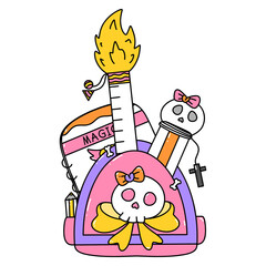 Doodle halloween education 