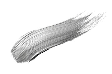 Silver paint stroke, diagonal, smooth texture