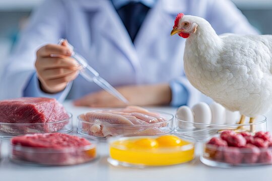 Food Science Research on Meat, Eggs, and Poultry.