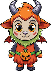 vector illustration of cute carton fanny mascot 