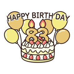 Obraz premium 誕生日ケーキ