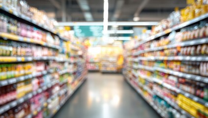 Naklejka premium Blurred supermarket aisle (3)