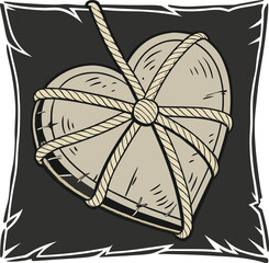 hand drawn vector illustration of an orange flower