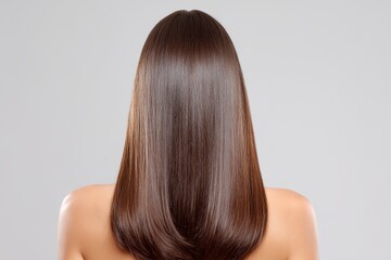 Fototapeta premium Woman with long brown hair