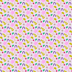 seamless pattern with flowers