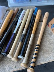 Vintage Baseball Bat Collection