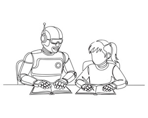 Educational Robot and Young Student Learning Together