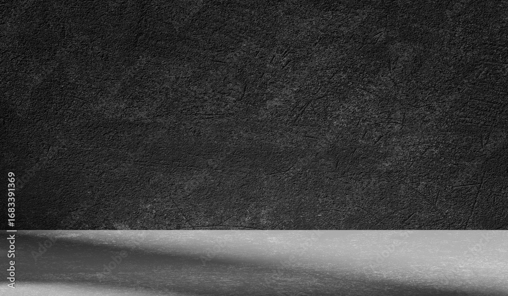 Wall mural dark light gray background with cement wall texture. minimalist abstract background for product pres