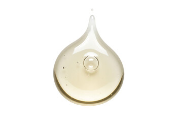 透明感あふれる黄金の液滴　黒背景で浮かび上がる美しい雫