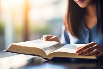 Reading a book publication writing spirituality.