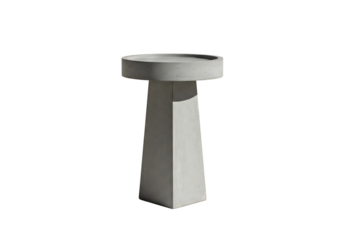 モダンな鳥の浴槽　シンプルデザイン　白く輝く質感