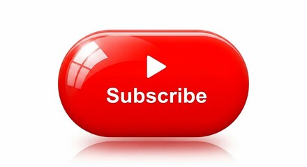 Subscribe Button: A vivid, glossy red button bearing the word Subscribe inviting interaction and engagement. The button is designed to draw the eye and encourage user interaction.