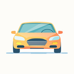 Obraz premium Stylized orange basketball with black lines, isolated on a white background. Simple sports equipment vector illustration for design