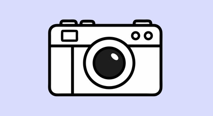 Vector Minimalist SVG Icon of Washing Machine with Circular Door and Control Panel in Flat Design Style