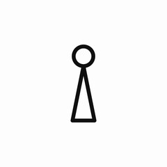 single signal tower icon sign vector