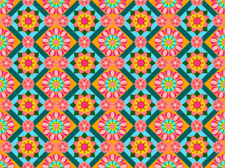 
Retro flowers seamless patterns collection for nursery textile prints, apparel, wallpaper, bedding, stationery, wrapping paper, digital paper, backgrounds. Spring theme. 