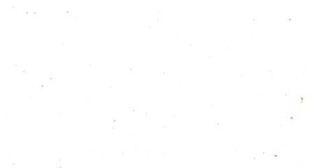 PNG 3d render of multicolored confetti falling on transparent background, Frame, background, border, or decor for the invitation, 3d Rendering Realistic falling  Colorful confetti - Transparent PNG. 