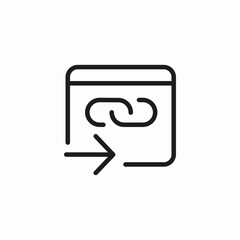 link outgoing arrow icon sign vector