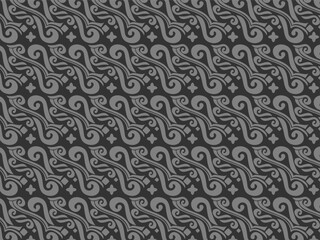 Seamless gray ornamental pattern with abstract design