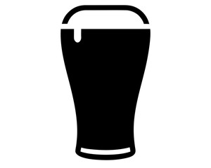  glass of beer  black silhouette vector,beer    glass silhouette