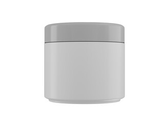 Blank body butter jar mockup for skincare and cosmetic packaging 3d render
